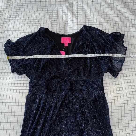 Lilly Pulitzer Sinclare Short Sleeve Dress in Low Tide Navy - Picture 10 of 10